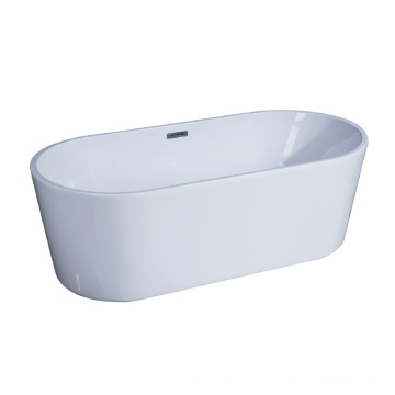 Acrylic Freestanding Deep Soaker Bathtub